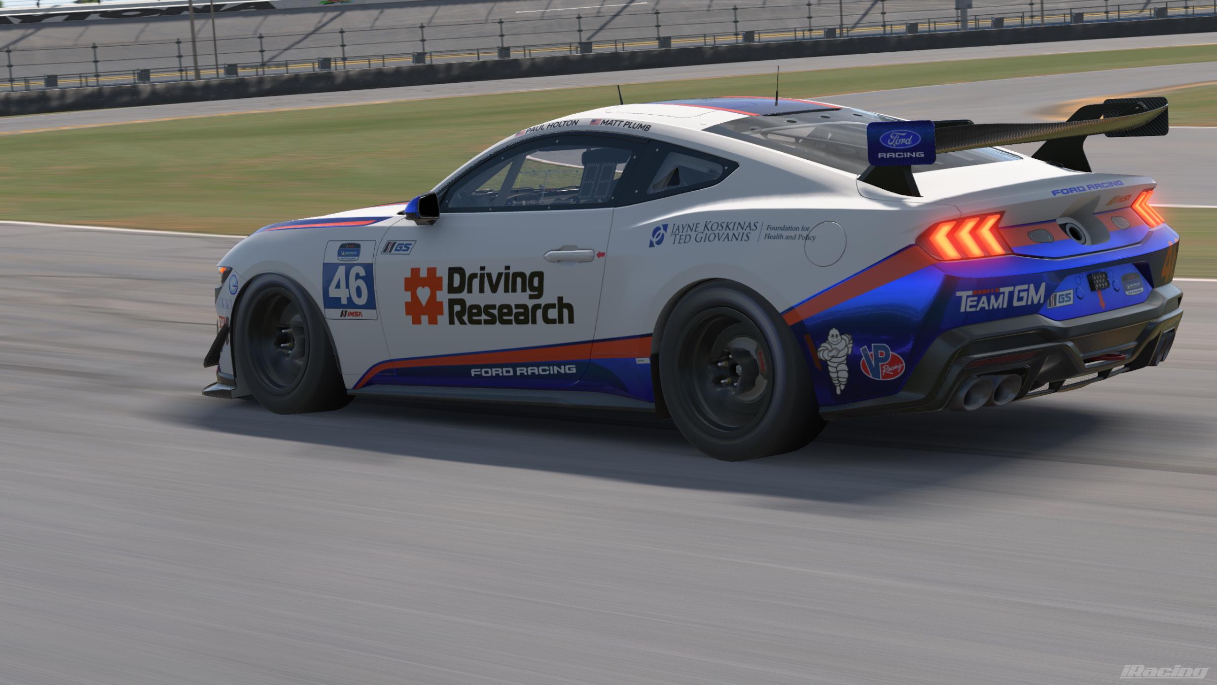 Preview of 2026 TeamTGM Ford Mustang GT4 #46 (Sim-Stamped Number) by Serena M.