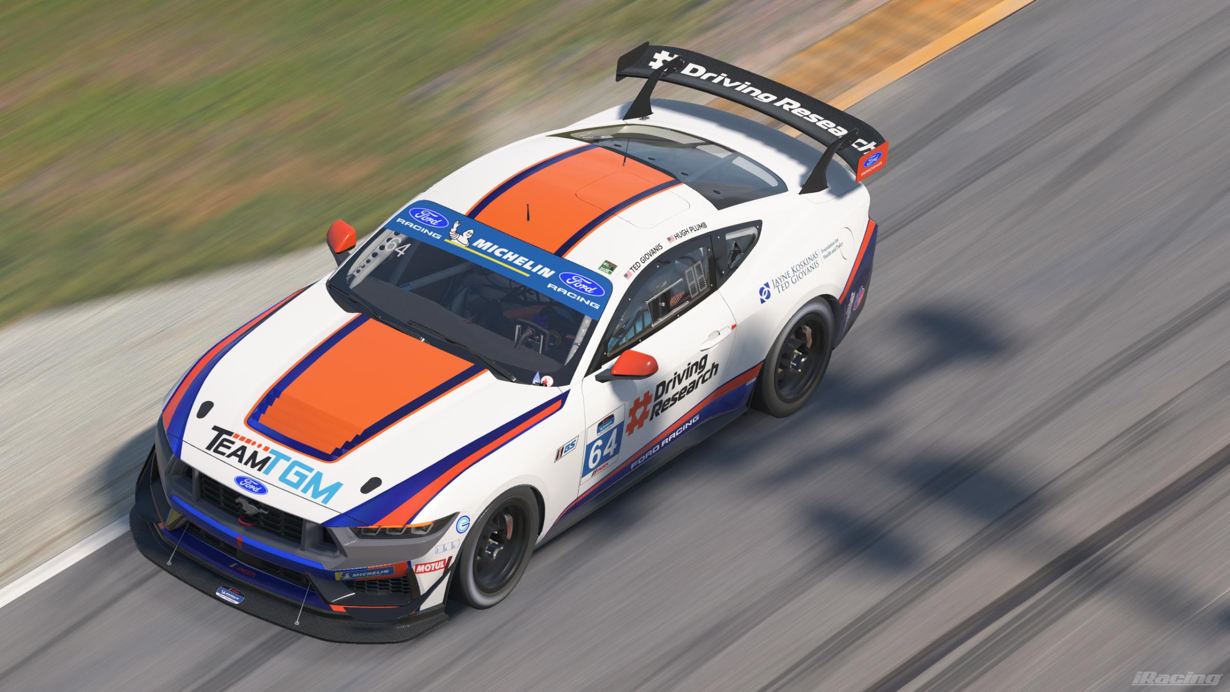 Preview of 2026 TeamTGM Ford Mustang GT4 #64 (Custom Number) by Serena M.