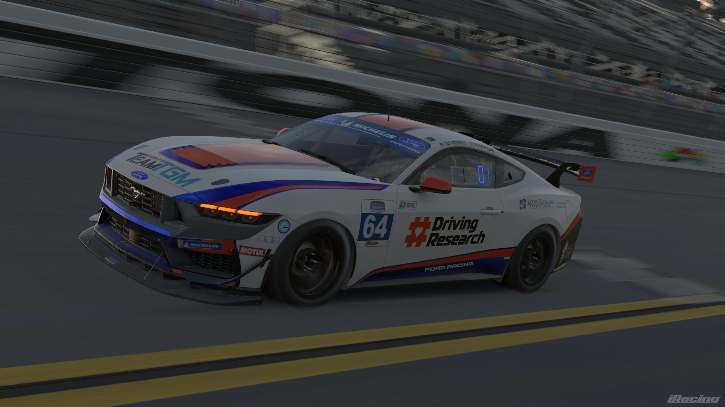 Preview of 2026 TeamTGM Ford Mustang GT4 #64 (Sim-Stamped Number) by Serena M.