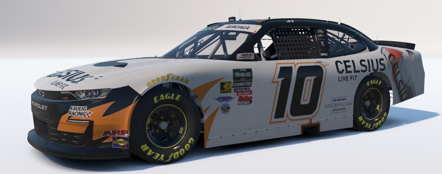 Preview of Justin Haley #10 Kaulig Racing Celsius Live Fit Chevrolet NOAPS Car  by Seth Burciaga