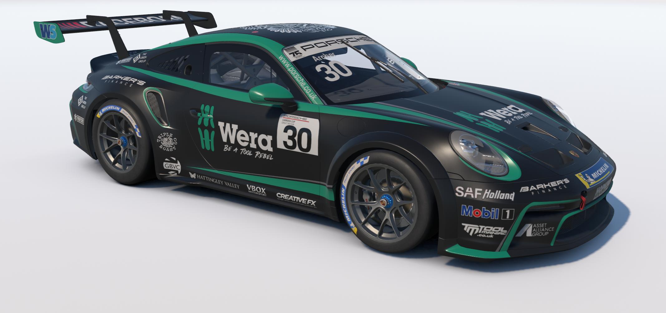 Preview of Team Parker Racing Car #30 2026 Porsche Carrera Cup GB - Will Jenkins by Keith Archer