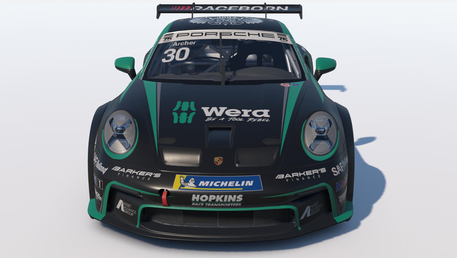 Preview of Team Parker Racing Car #30 2026 Porsche Carrera Cup GB - Will Jenkins by Keith Archer