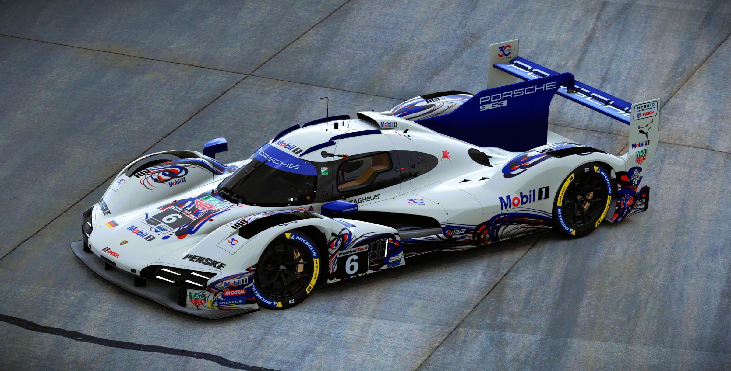 Preview of Porsche Penske Motorsports #6 Porsche 963 GTP 2026 Sebring IMSA Livery by Samuel J Ball