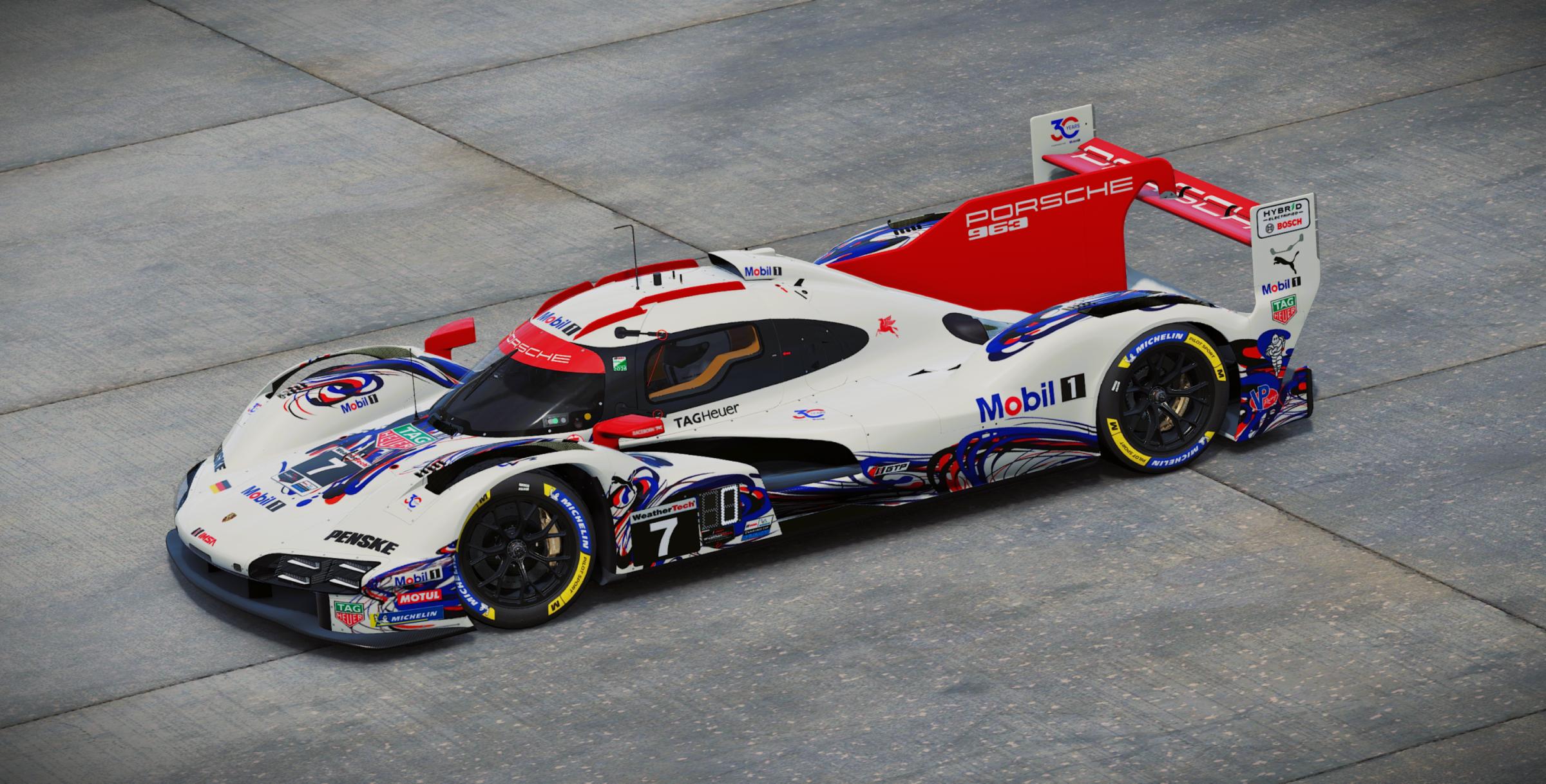 Preview of Porsche Penske Motorsports #7 Porsche 963 GTP 2026 Sebring IMSA Livery by Samuel J Ball