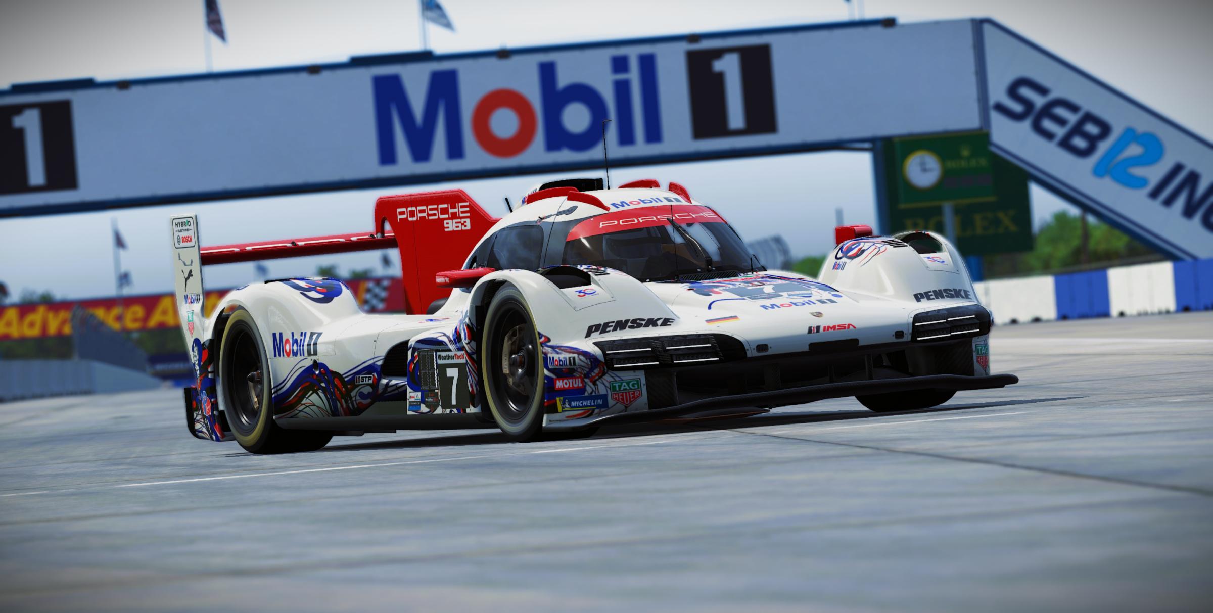 Preview of Porsche Penske Motorsports #7 Porsche 963 GTP 2026 Sebring IMSA Livery by Samuel J Ball
