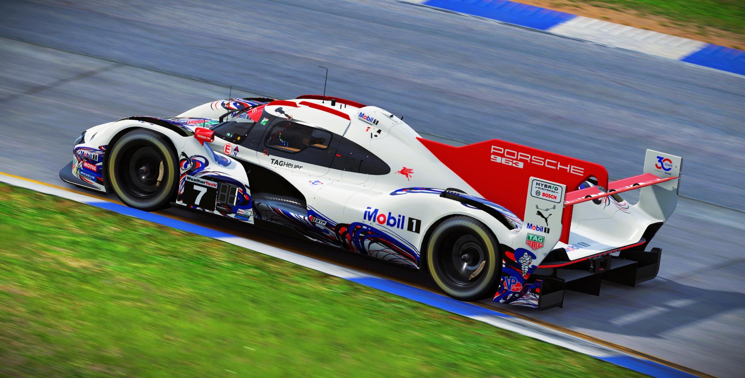 Preview of Porsche Penske Motorsports #7 Porsche 963 GTP 2026 Sebring IMSA Livery by Samuel J Ball