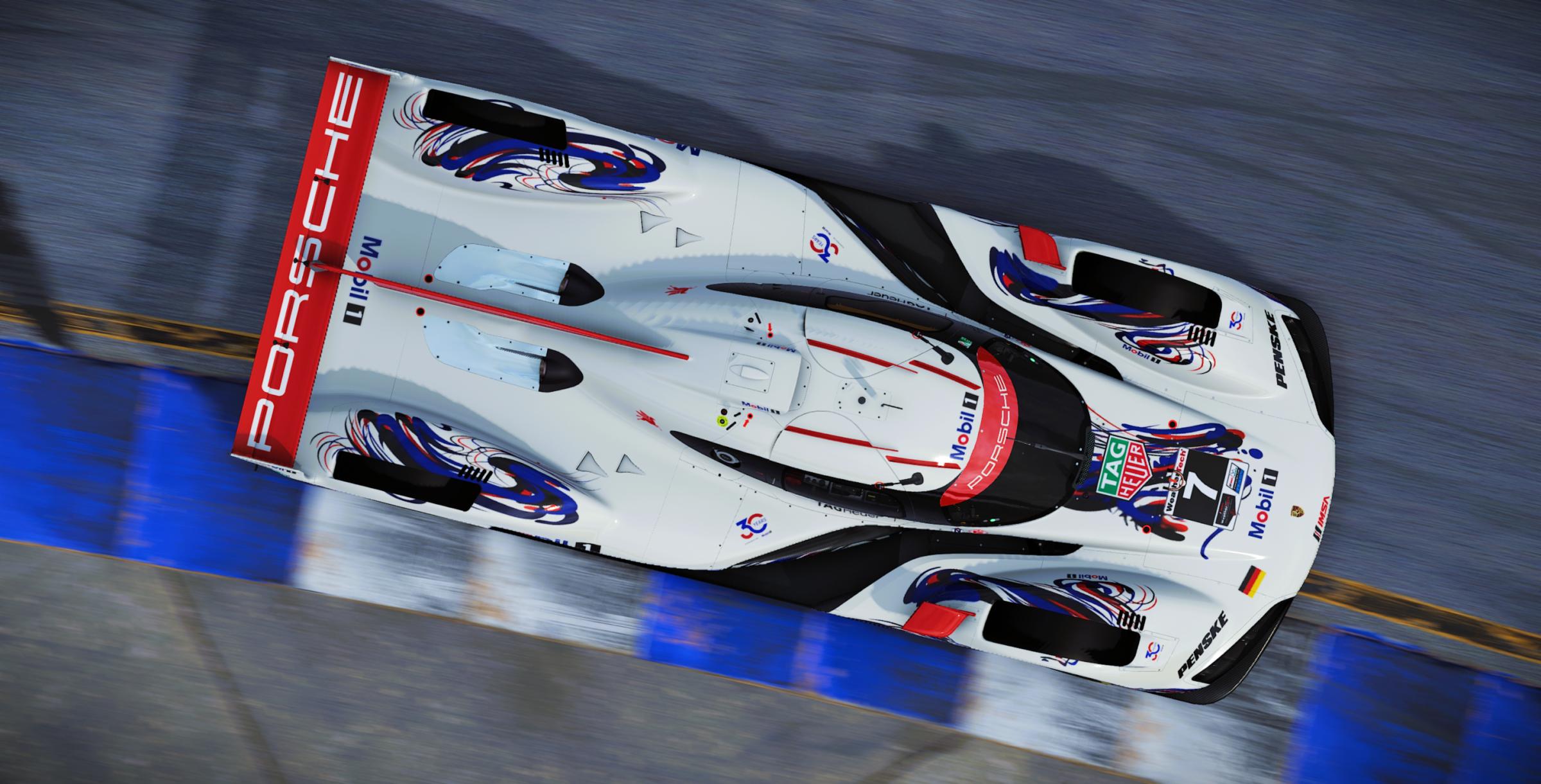 Preview of Porsche Penske Motorsports #7 Porsche 963 GTP 2026 Sebring IMSA Livery by Samuel J Ball