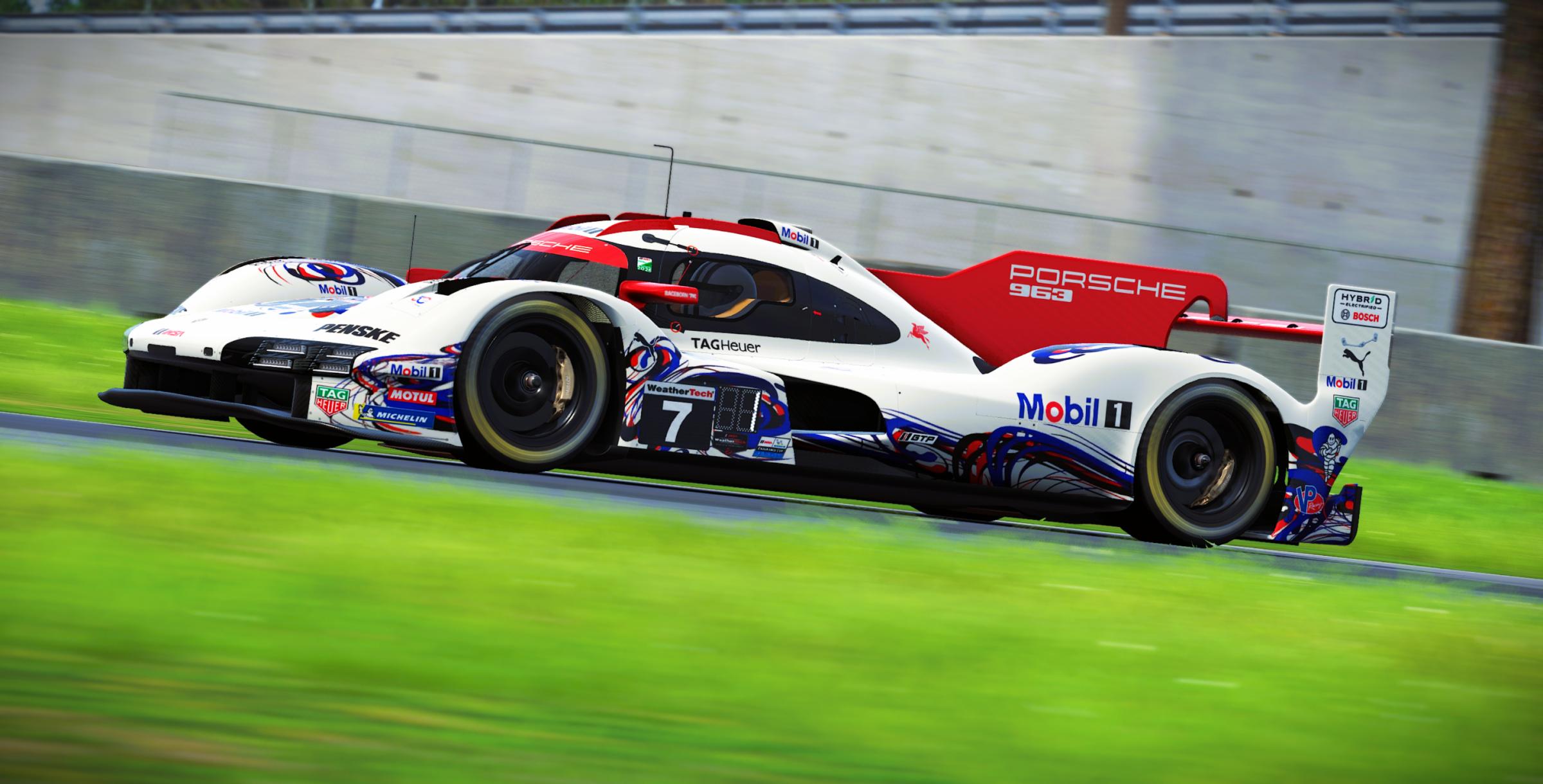 Preview of Porsche Penske Motorsports #7 Porsche 963 GTP 2026 Sebring IMSA Livery by Samuel J Ball