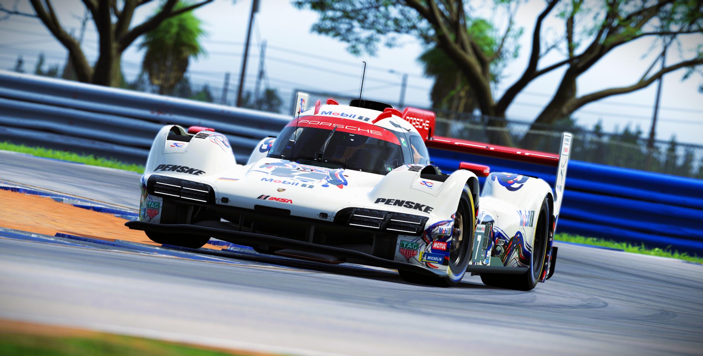 Preview of Porsche Penske Motorsports #7 Porsche 963 GTP 2026 Sebring IMSA Livery by Samuel J Ball