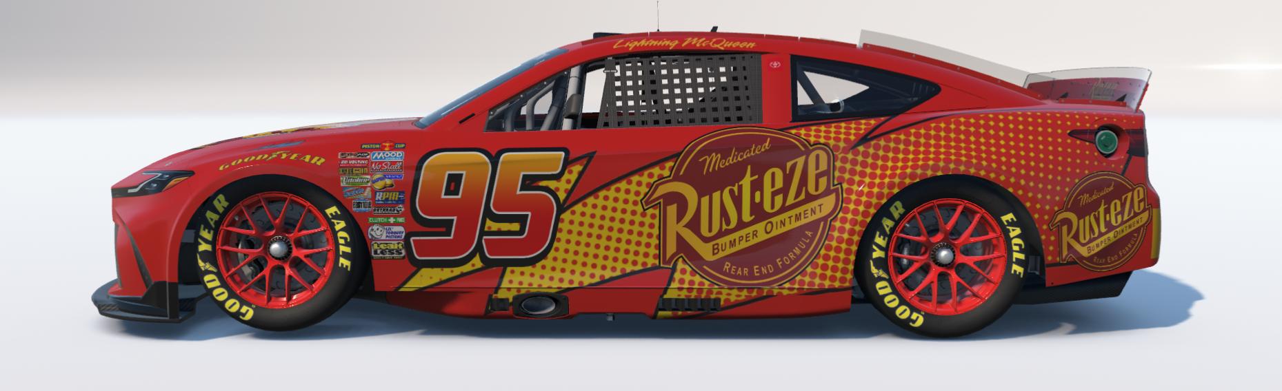 Preview of Disney Pixar Cars Lightning McQueen Toyota Camry (Custom Number) by Logan Martini