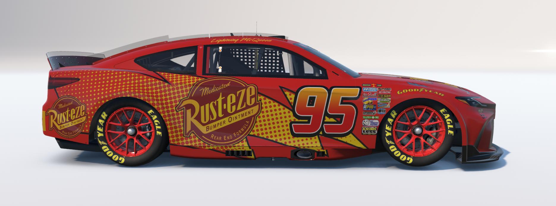 Preview of Disney Pixar Cars Lightning McQueen Toyota Camry (Custom Number) by Logan Martini