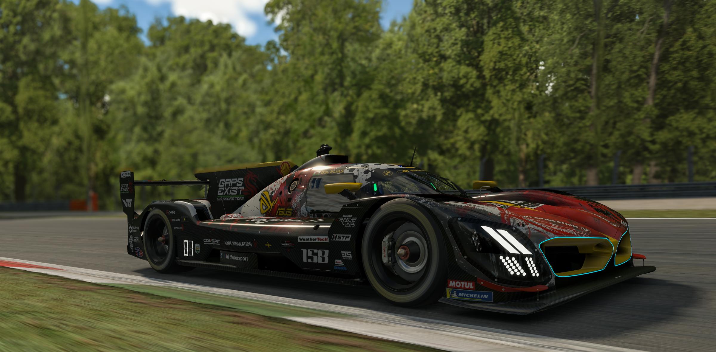 Preview of Gaps Exist Sim Racing Team Livery for the BMW Hybrid V8 by Gav E.