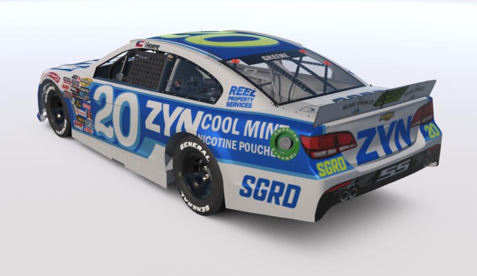 Preview of SCSRA Cale Thorpe ZYN Cool Mint Chevrolet SS (Custom 20) by Samuel Greene