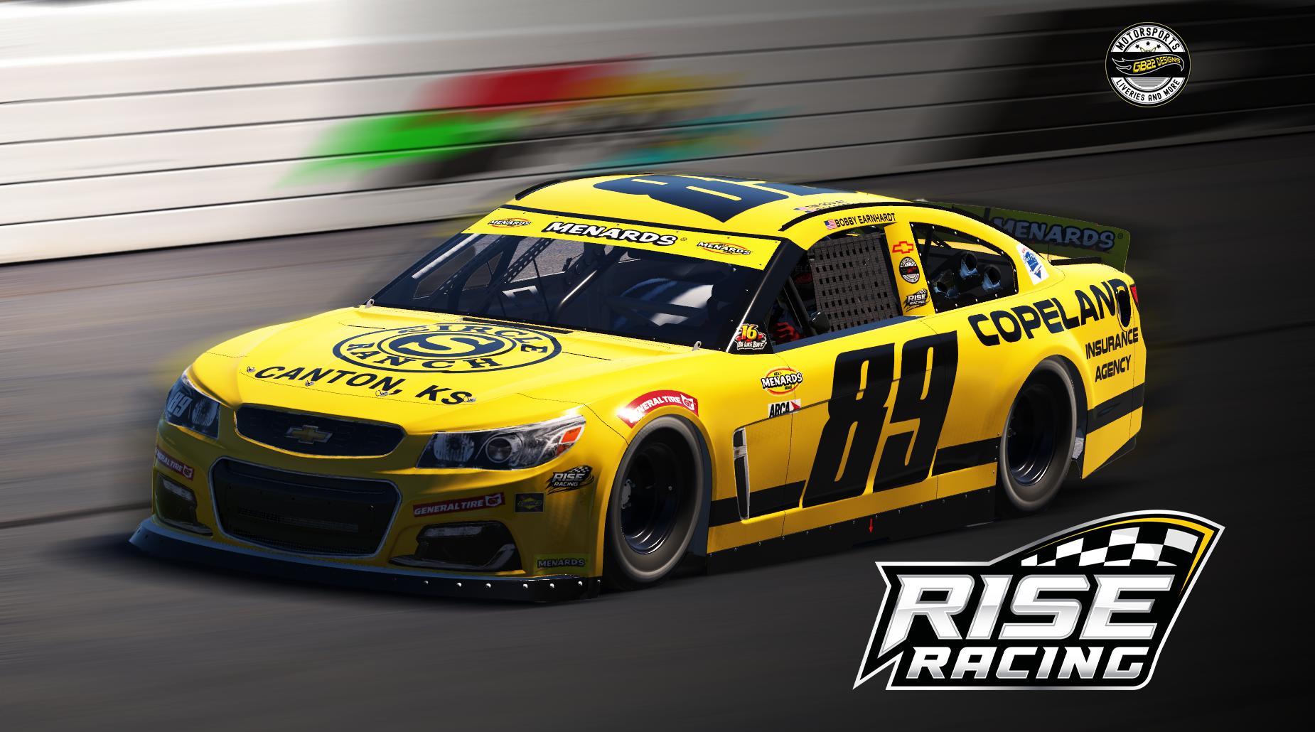 Preview of Bobby Earnhardt 2026 Daytona Test 2001 Corvette Throwback - No # by Joe R Wells