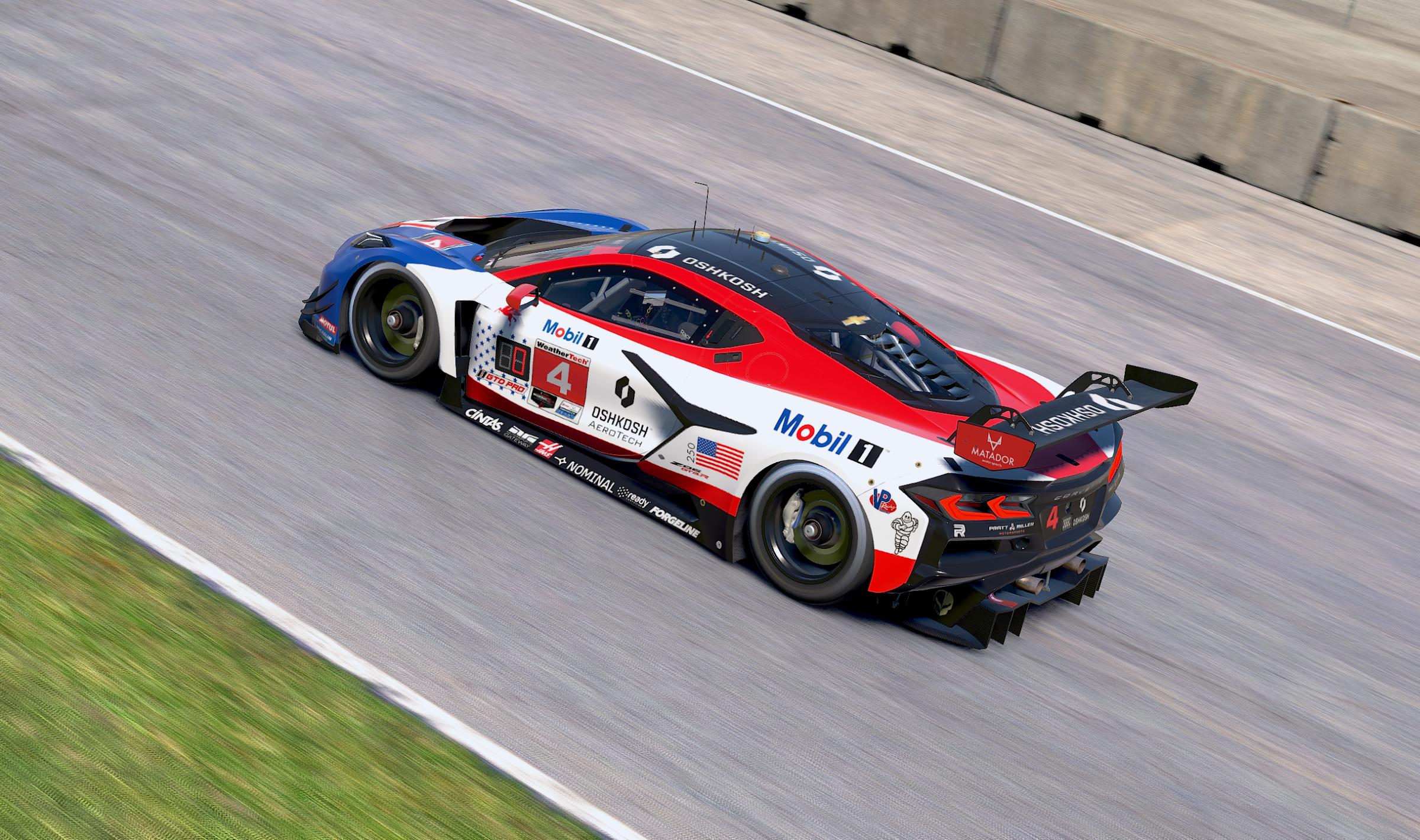 Preview of 2026 Sebring Pratt Miller Motorsports Corvette Mobil 1 | Black Windshield Banner by Pat Gabriel