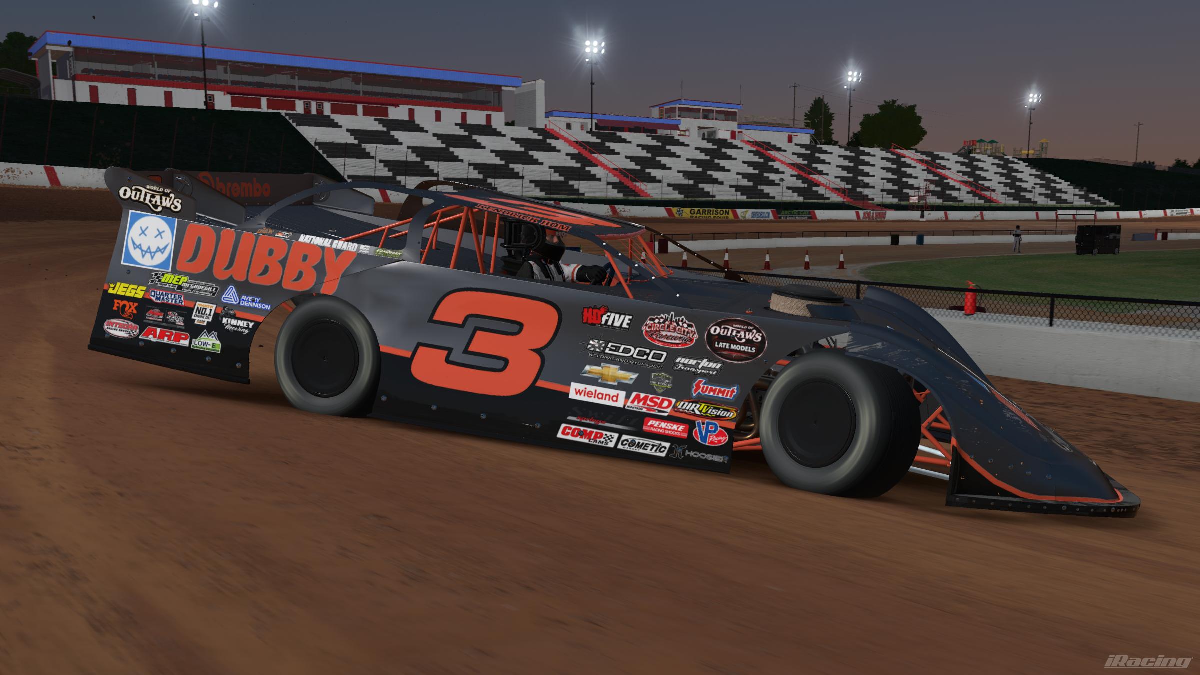 Preview of #3 Dubby Energy Late Model Silver Surfer by Kendrick Hom
