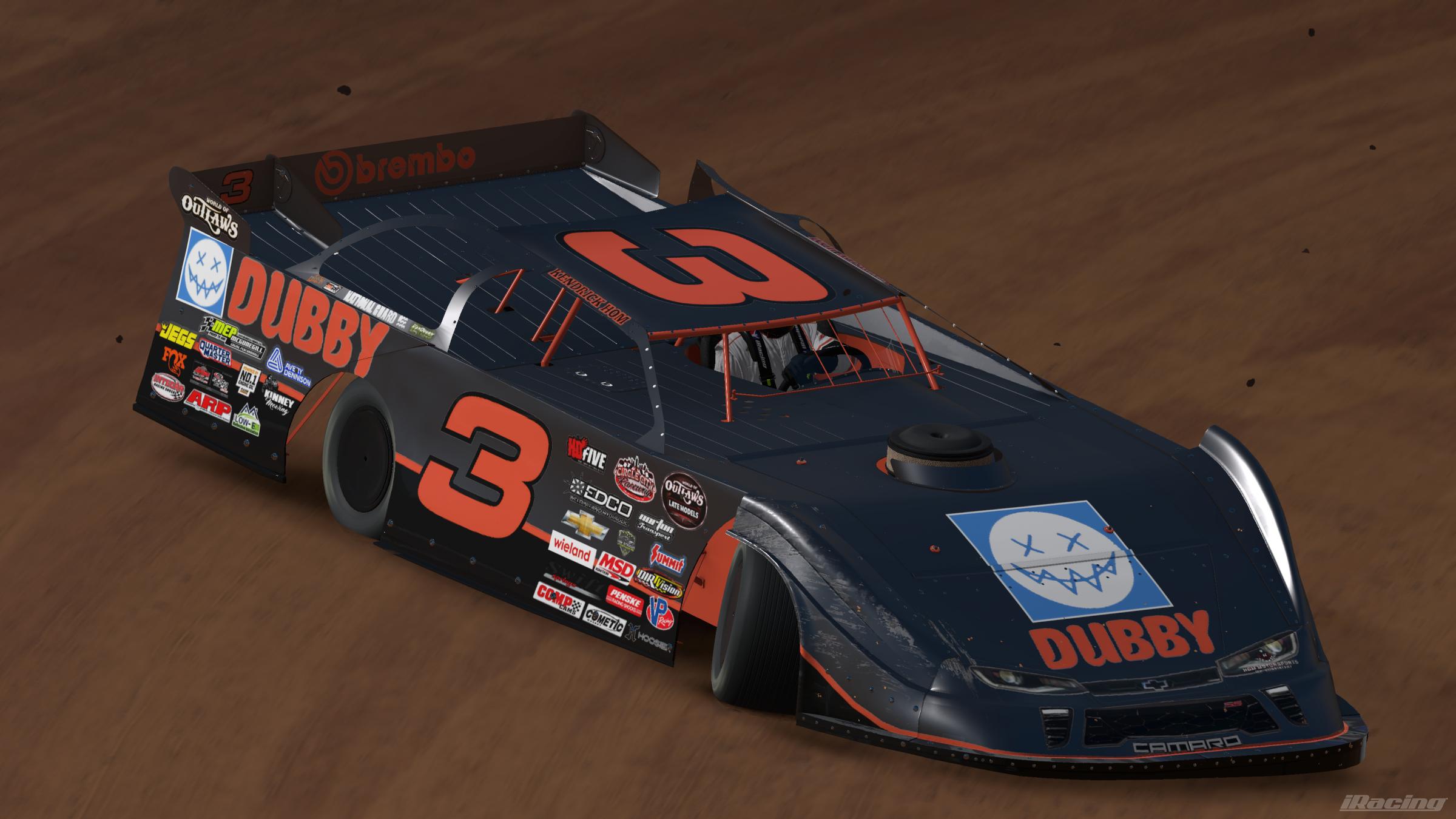 Preview of #3 Dubby Energy Late Model Silver Surfer by Kendrick Hom