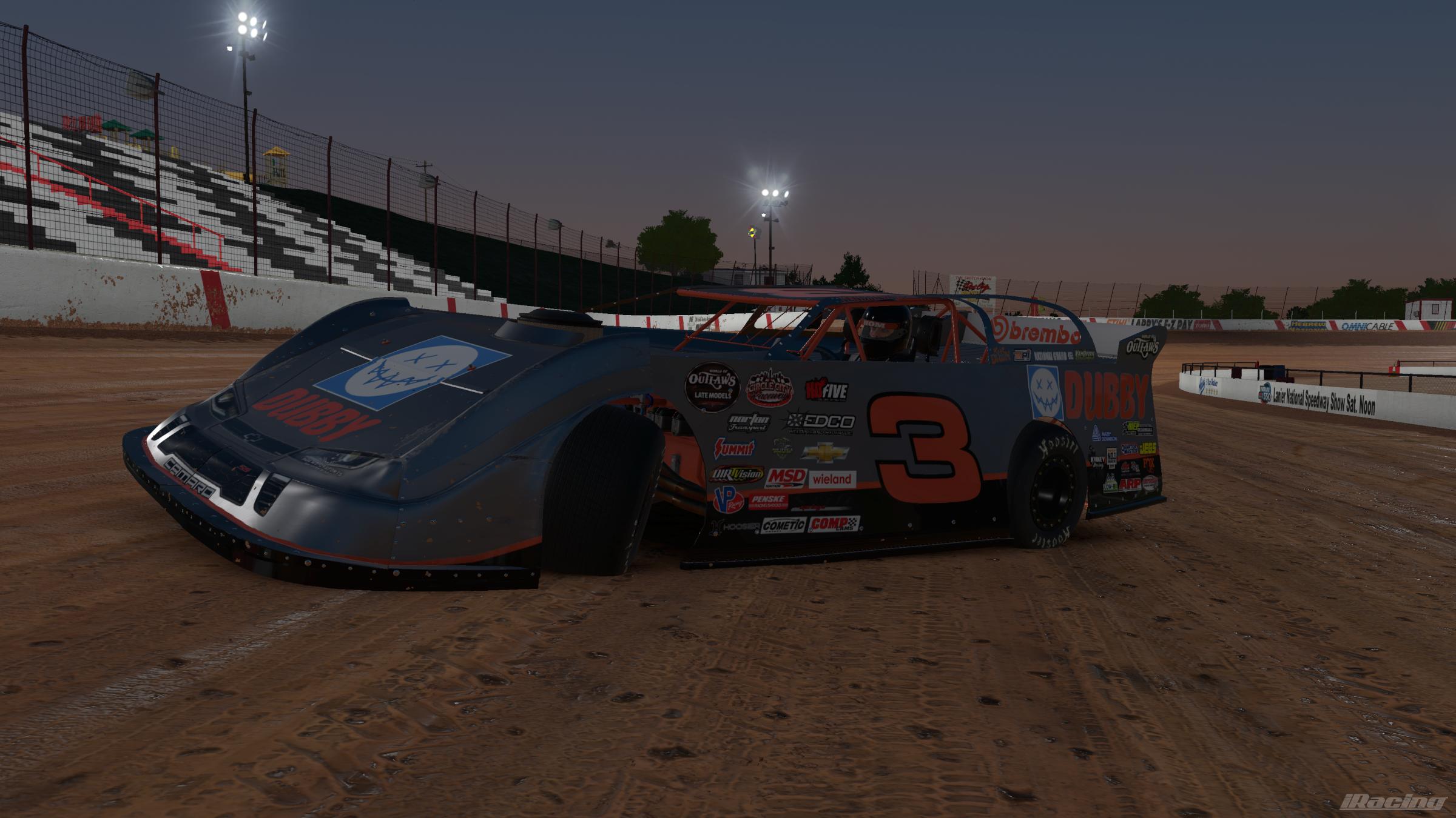 Preview of #3 Dubby Energy Late Model Silver Surfer by Kendrick Hom