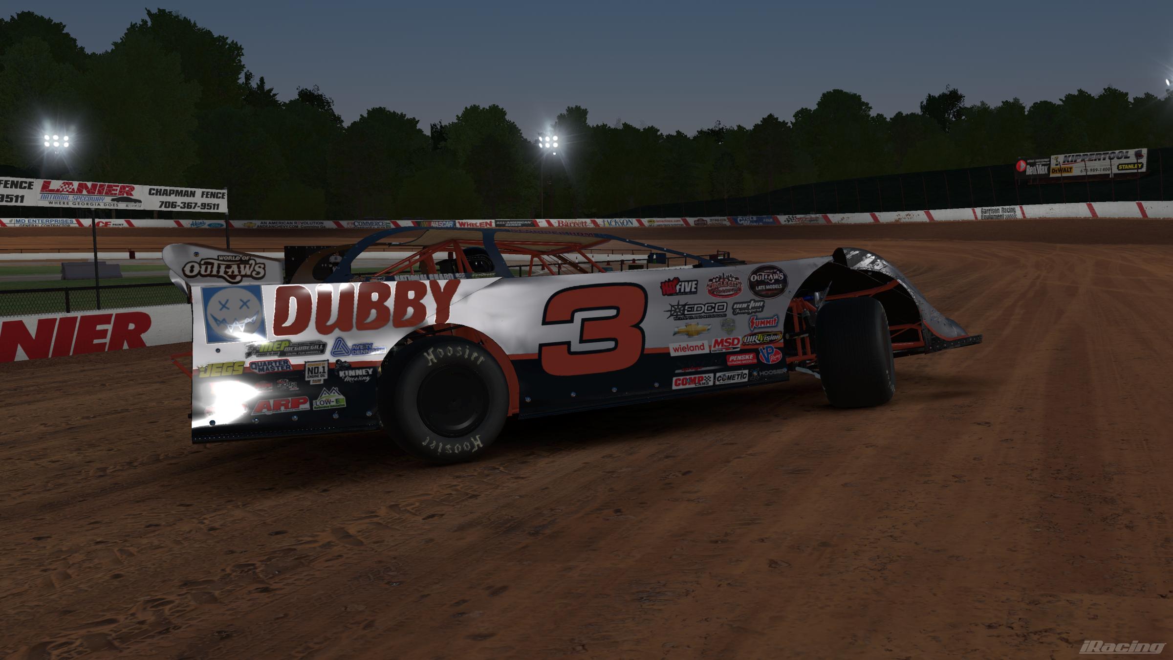 Preview of #3 Dubby Energy Late Model Silver Surfer by Kendrick Hom