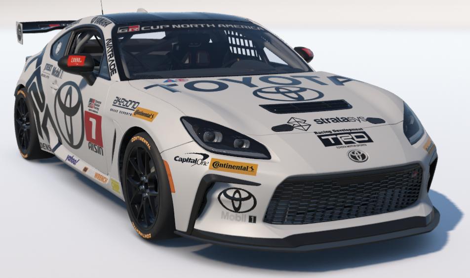 Preview of Black and White Toyota Racing GR86 by Ronald Lawson2