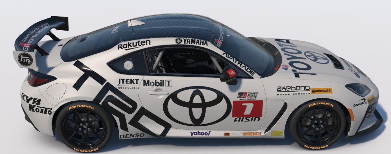 Preview of Black and White Toyota Racing GR86 by Ronald Lawson2