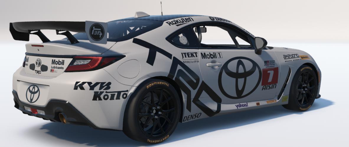 Preview of Black and White Toyota Racing GR86 by Ronald Lawson2