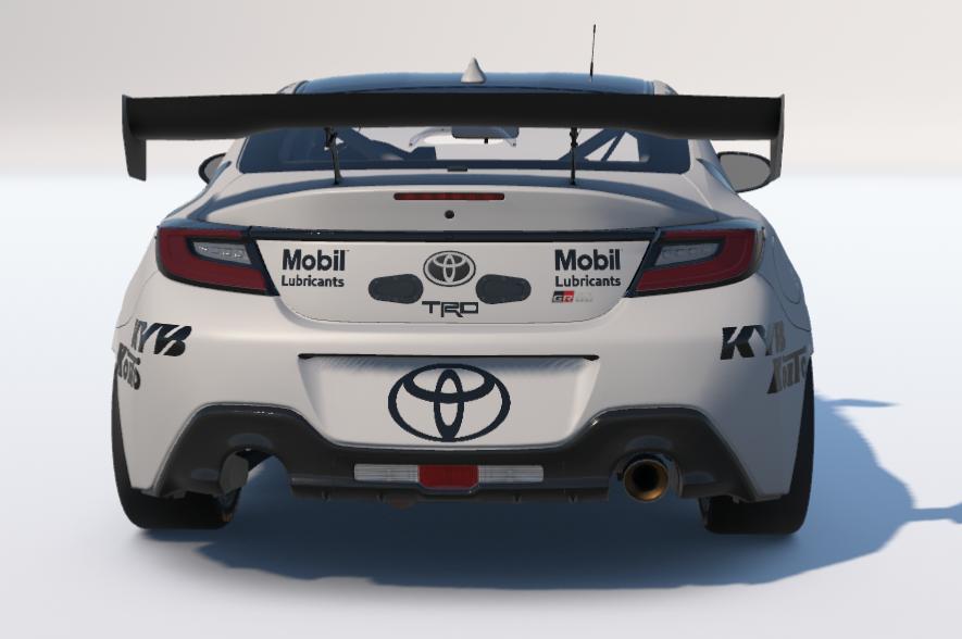 Preview of Black and White Toyota Racing GR86 by Ronald Lawson2
