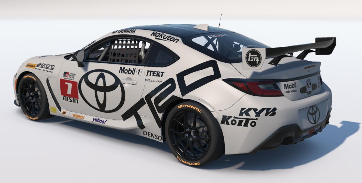 Preview of Black and White Toyota Racing GR86 by Ronald Lawson2