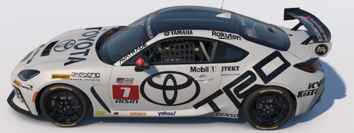Preview of Black and White Toyota Racing GR86 by Ronald Lawson2
