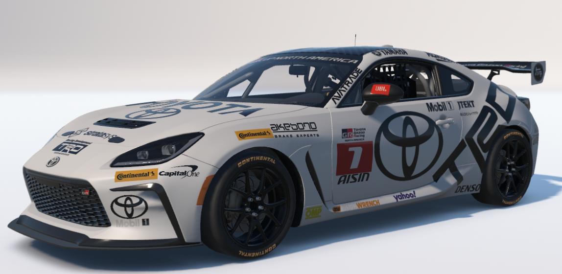 Preview of Black and White Toyota Racing GR86 by Ronald Lawson2