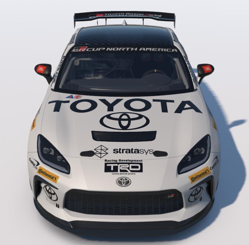 Preview of Black and White Toyota Racing GR86 by Ronald Lawson2