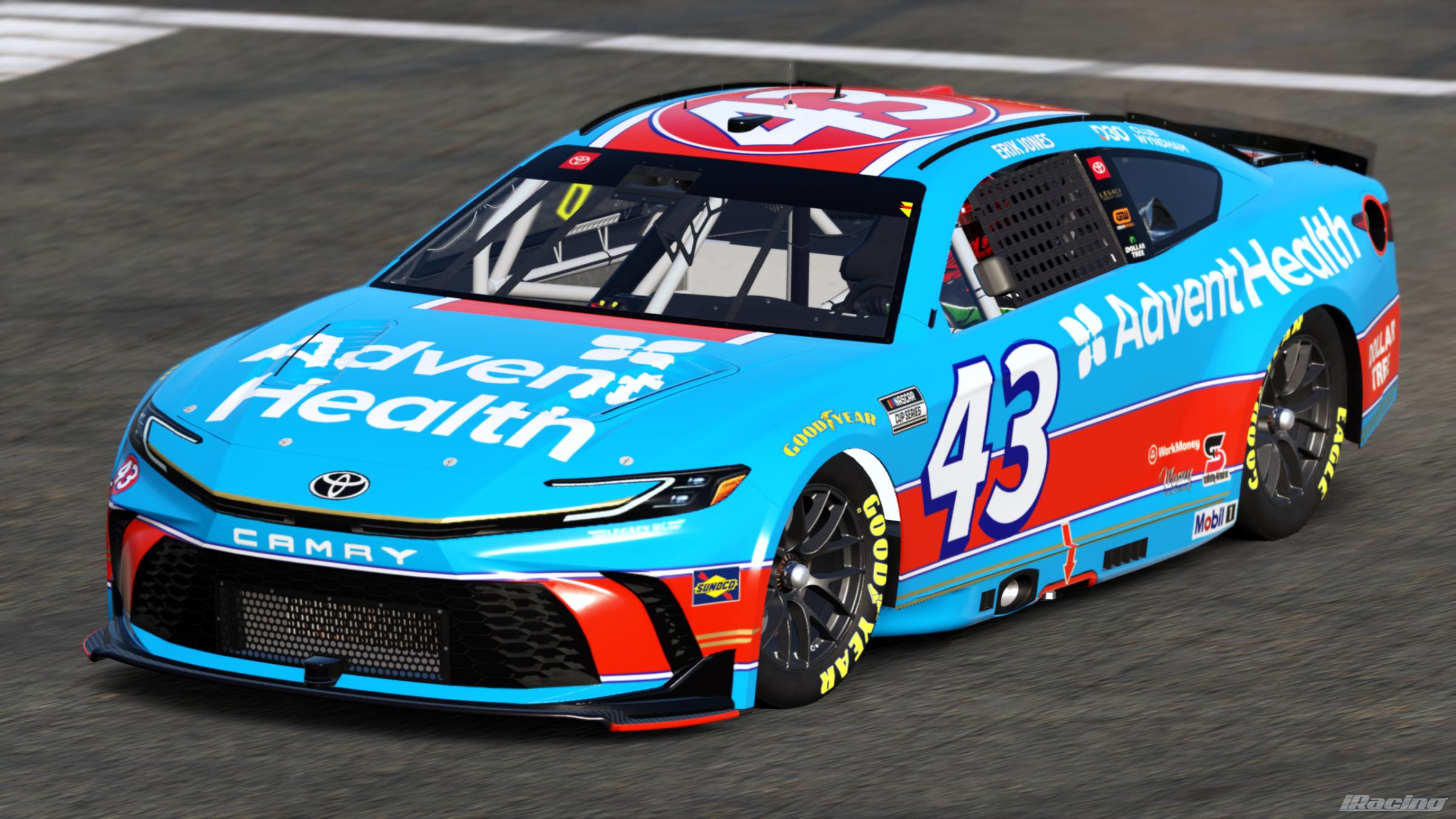 Preview of Erik Jones 2026 Advent Health Throwback (Sim #) by Gary P.