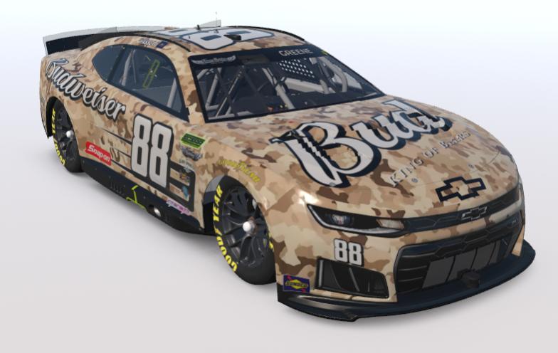 Preview of SCSRA Austin Fassett Budweiser Camo Recreation Chevrolet Camaro (Custom 88) by Samuel Greene