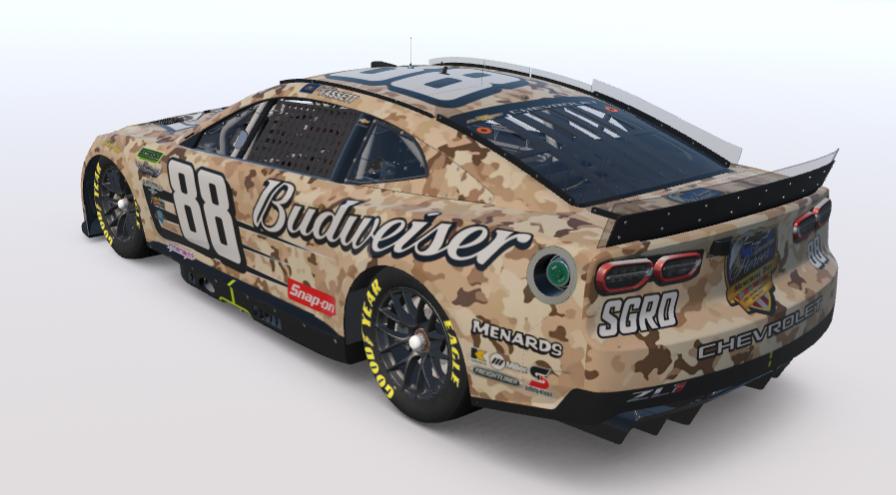 Preview of SCSRA Austin Fassett Budweiser Camo Recreation Chevrolet Camaro (Custom 88) by Samuel Greene