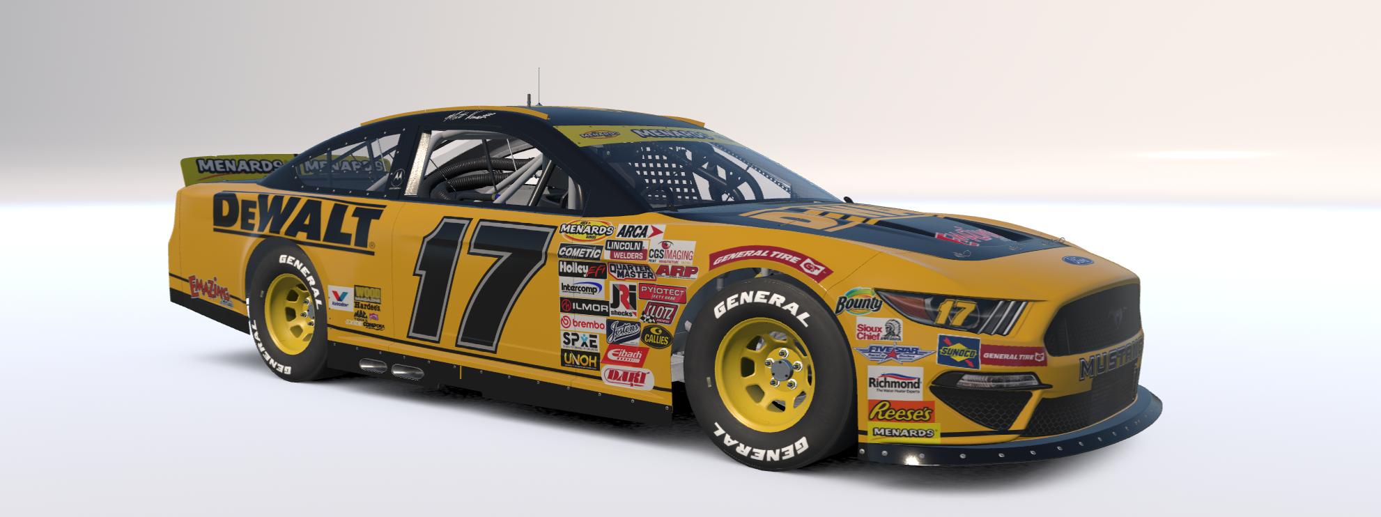 Preview of Matt Kenseth 2000 DeWalt Arca Mustang W/Numbers by Josh Bearden