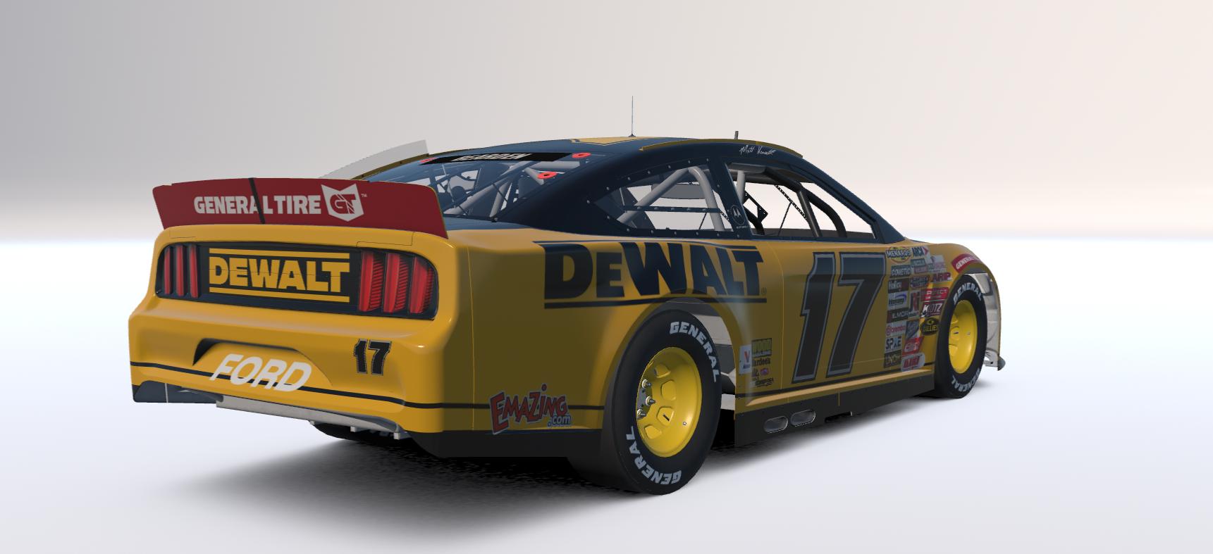 Preview of Matt Kenseth 2000 DeWalt Arca Mustang W/Numbers by Josh Bearden