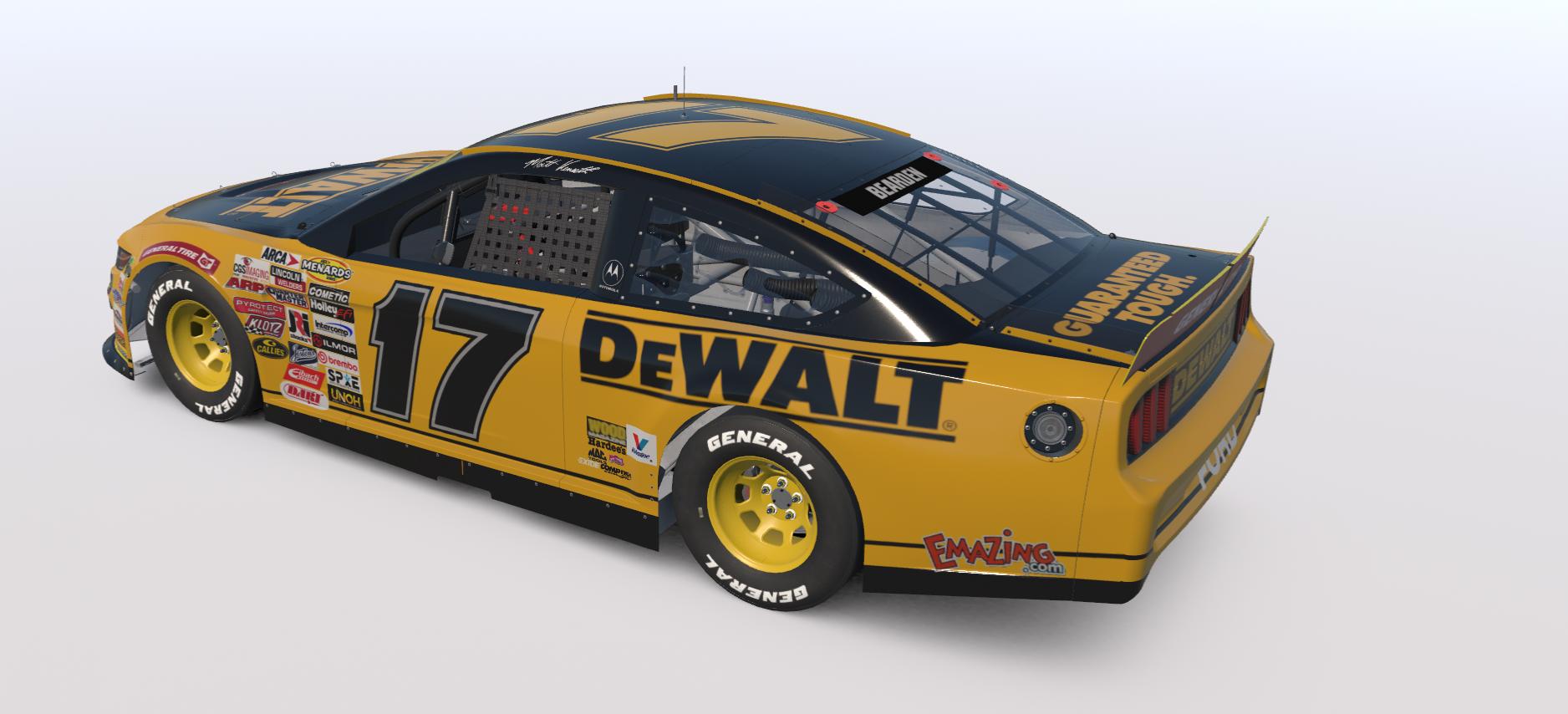 Preview of Matt Kenseth 2000 DeWalt Arca Mustang W/Numbers by Josh Bearden