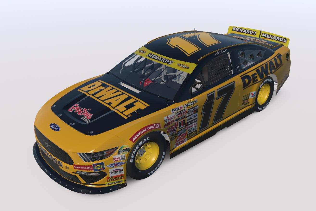 Preview of Matt Kenseth 2000 DeWalt Arca Mustang W/Numbers by Josh Bearden