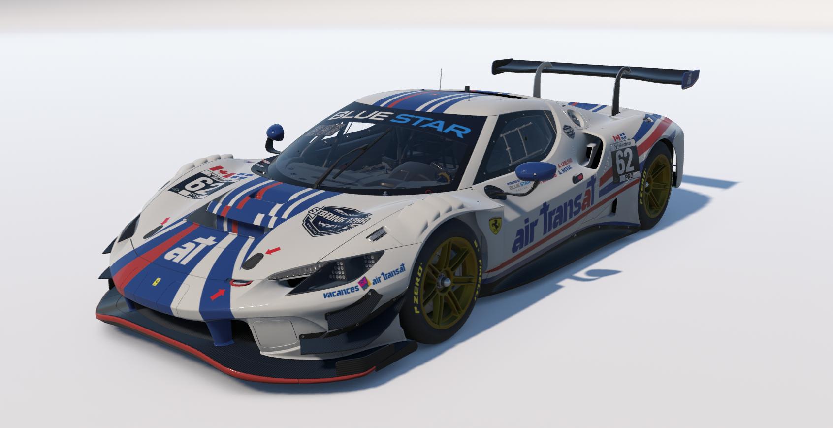 Preview of Blue Star Racing – Vintage Air Transat Endurance - Sebring 12 (2026) Edition (AC8646 Memorial) by William L.