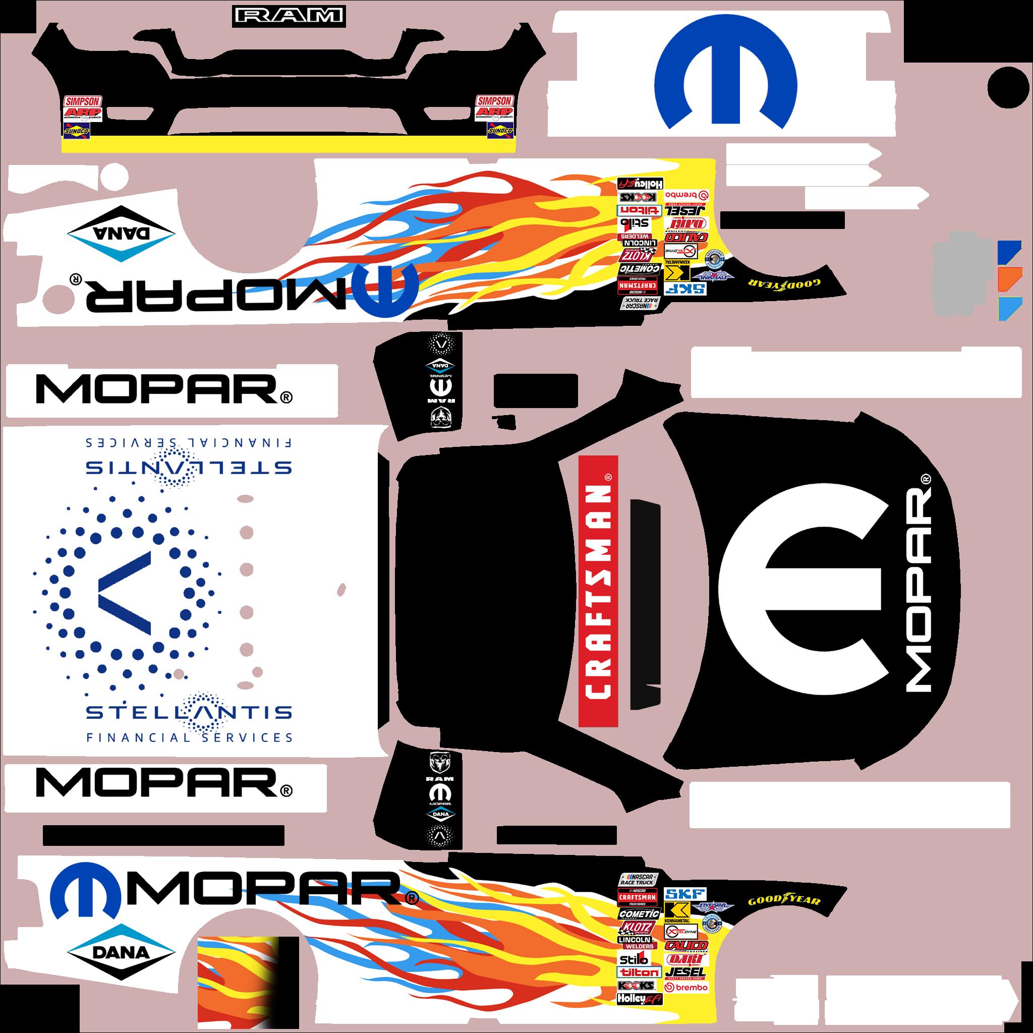Preview of Nascar Truck Ram Mopar by Clyde Coman