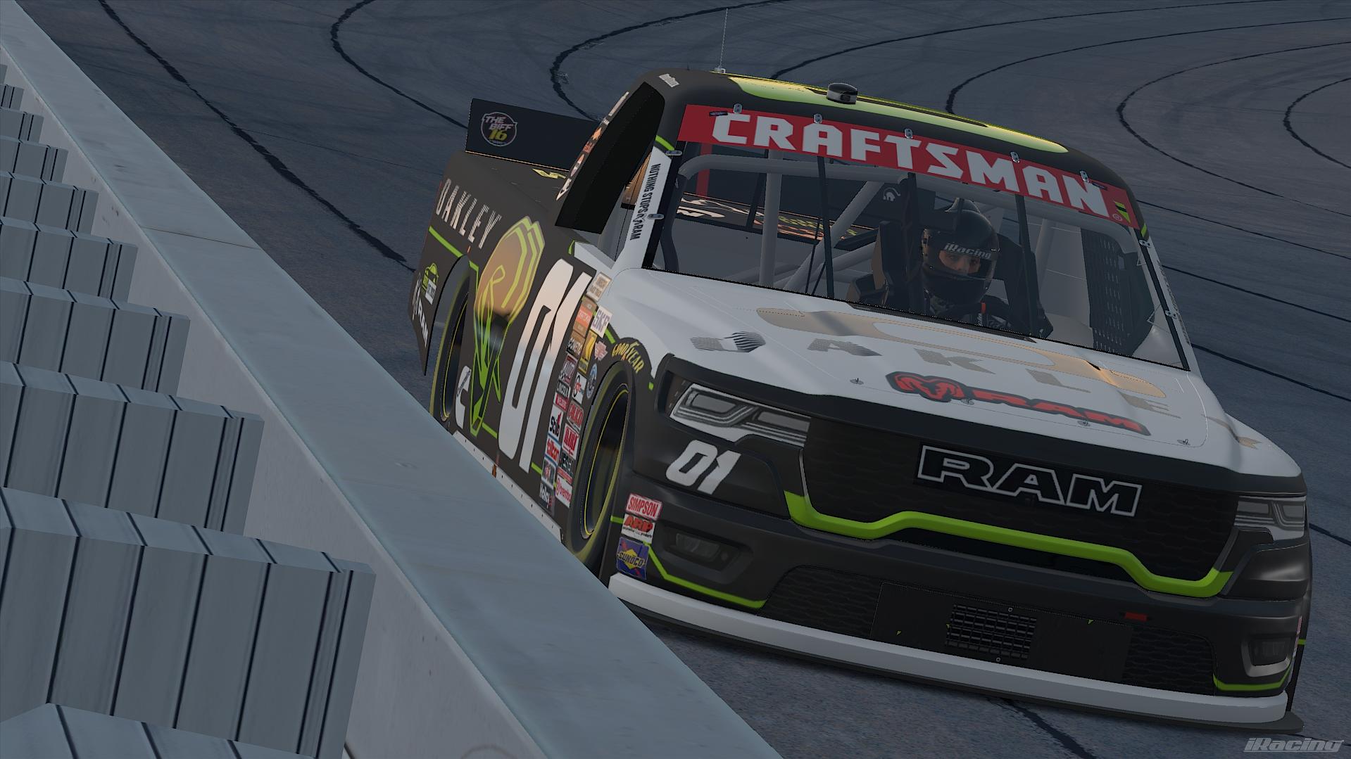 Preview of Myke Miller #01 Dodge Ram White Primary. by Paul S Junior