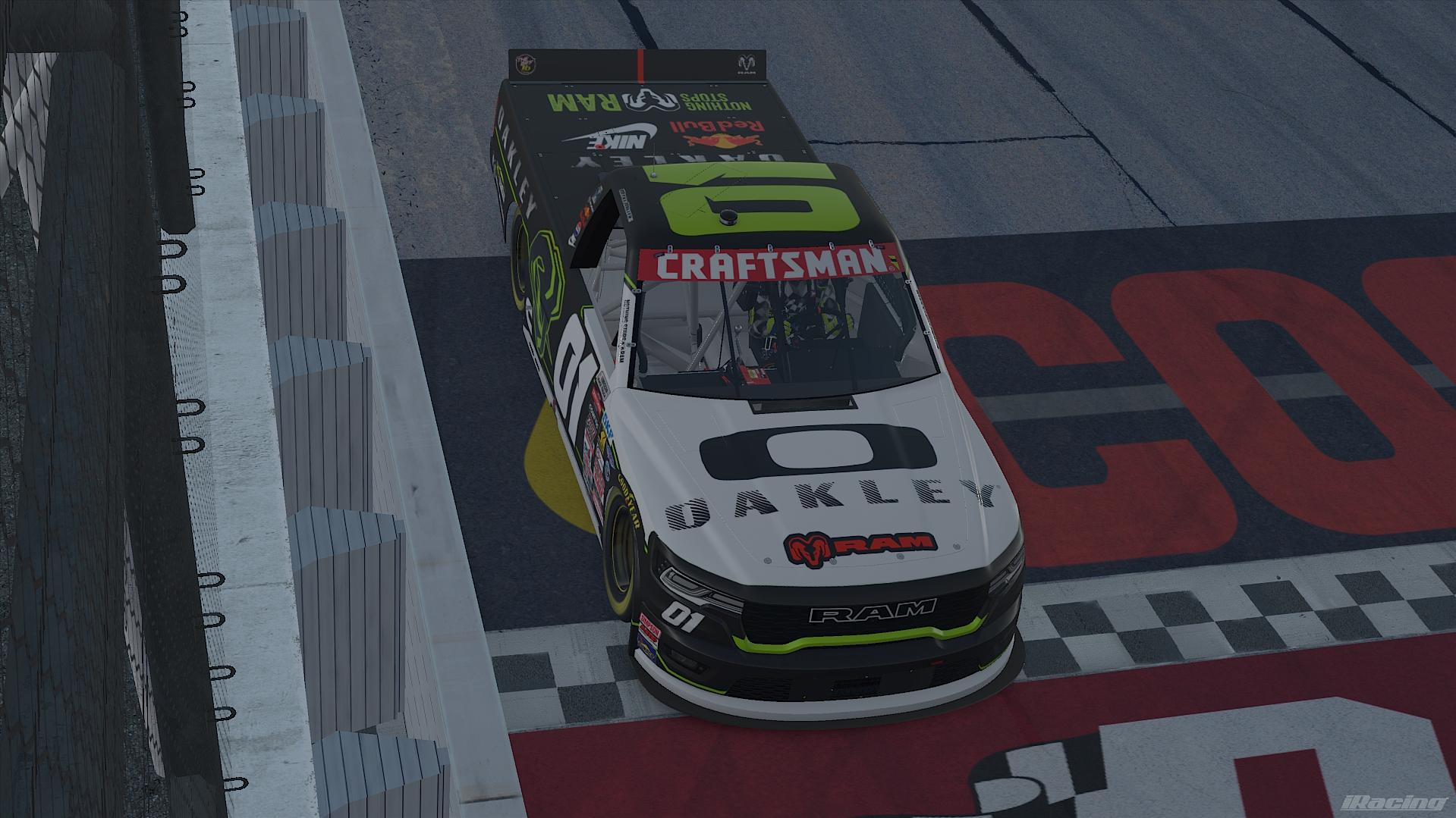 Preview of Myke Miller #01 Dodge Ram White Primary. by Paul S Junior