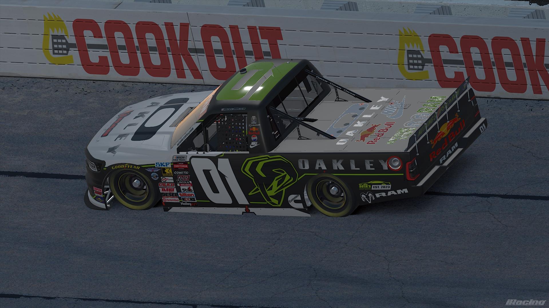 Preview of Myke Miller #01 Dodge Ram White Primary. by Paul S Junior