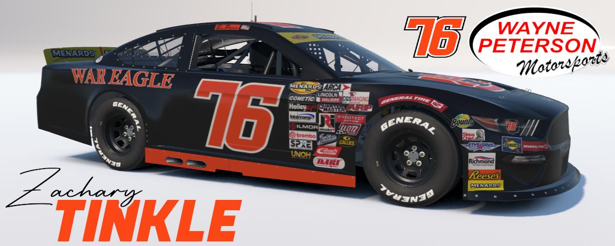 Preview of Fictional 2026 Ben Peterson / Wayne Peterson Motorsports #76 Auburn University concept by Zachary Tinkle