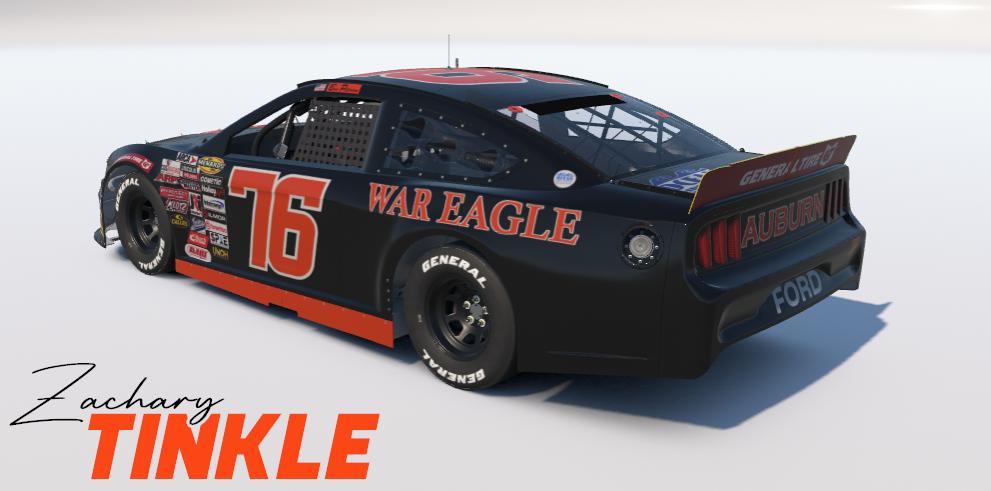 Preview of Fictional 2026 Ben Peterson / Wayne Peterson Motorsports #76 Auburn University concept by Zachary Tinkle