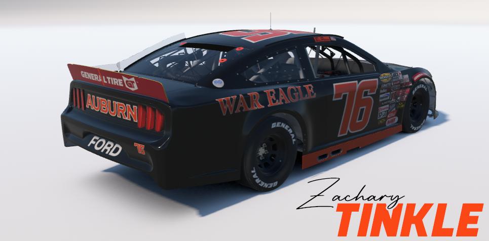 Preview of Fictional 2026 Ben Peterson / Wayne Peterson Motorsports #76 Auburn University concept by Zachary Tinkle