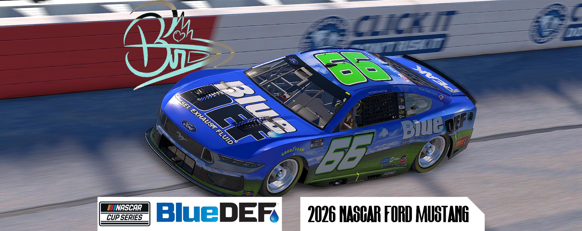 Preview of 2014 Michael Waltrip Blue DEF Ford by Dominic Barbagallo