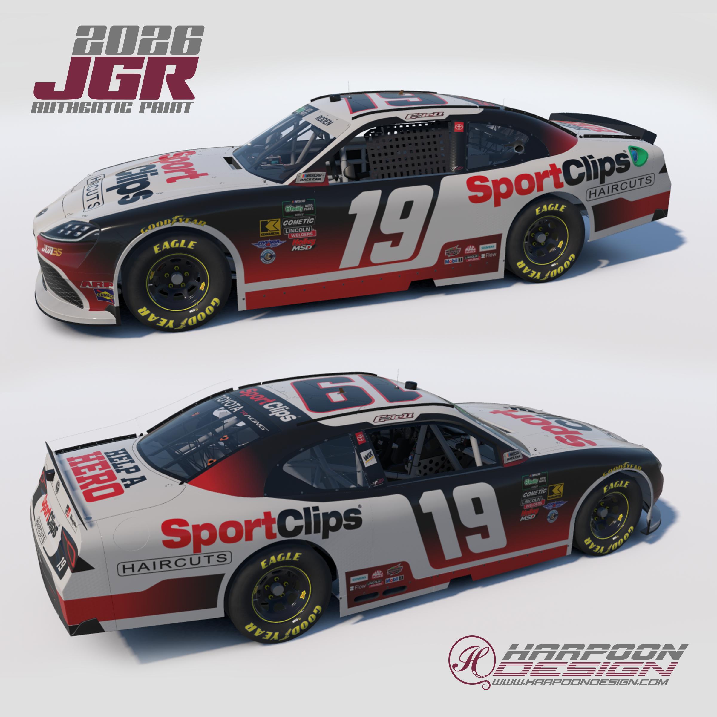 Preview of 2026 Christopher Bell Sport Clips OReilly Toyota Supra No Num by Brantley Roden