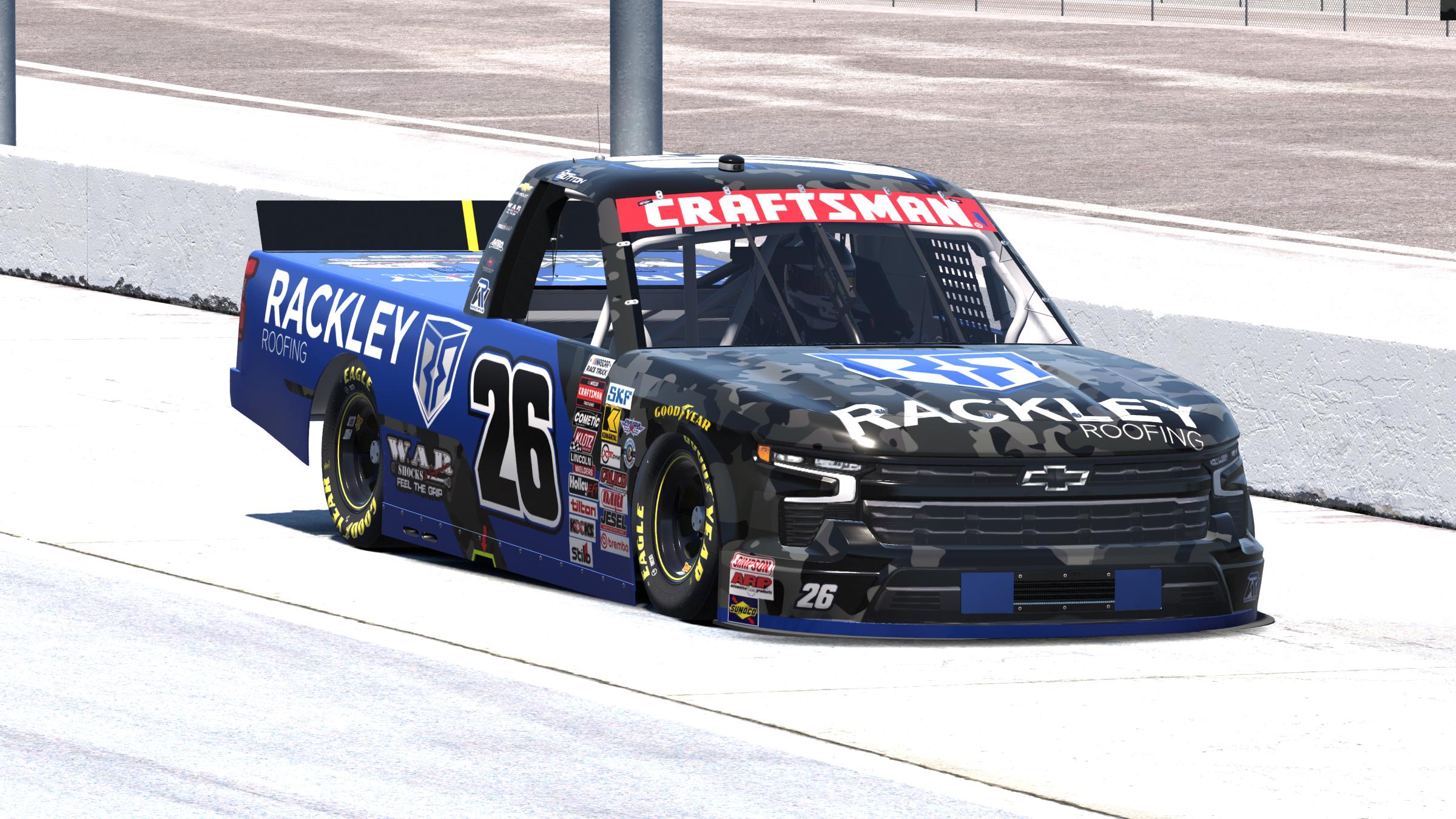 Preview of Dawson Sutton #26 Rackley Roofing Silverado - Sim-Stamped Number by Landon Rock