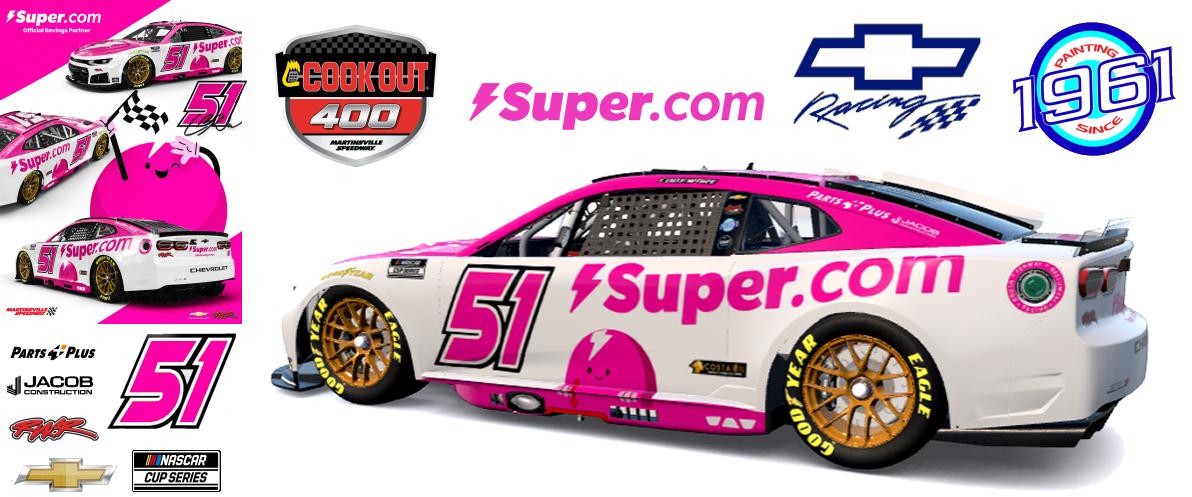 Preview of 2026 RWR Cody Ware / Super.com Chevrolet Camaro ZL1 at Martinsville.  by Micael Hagstrom